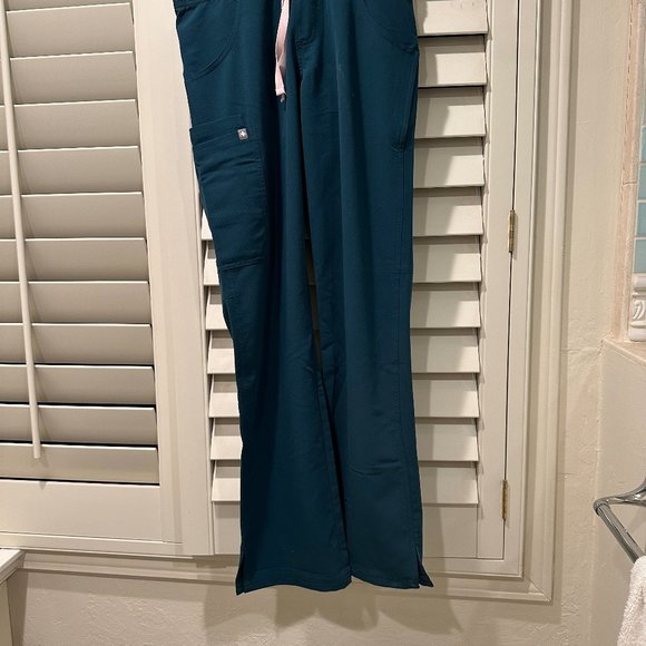 Figs Scrubs Set XS Caribbean Blue - Picture 2 of 4